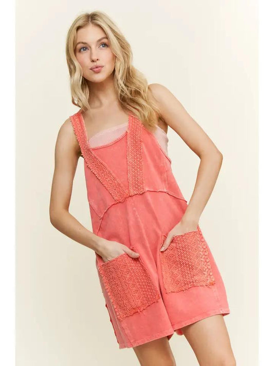 The Coral Crush Overalls