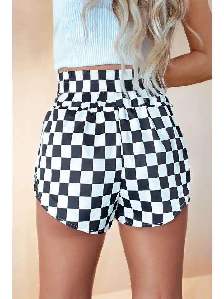 Fast Lane Checkered Shorts