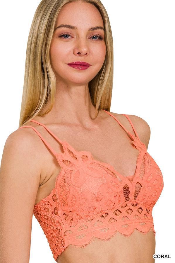 The Coral Crush Lace Bralette